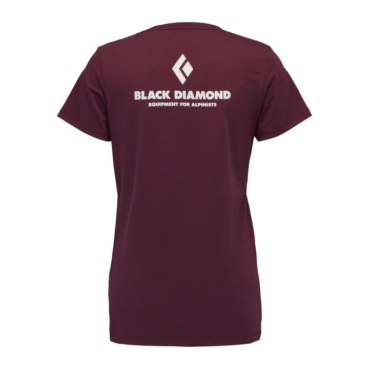 Black Diamond Women's Equipment For Alpinists SS Tee Burgundy Black Diamond