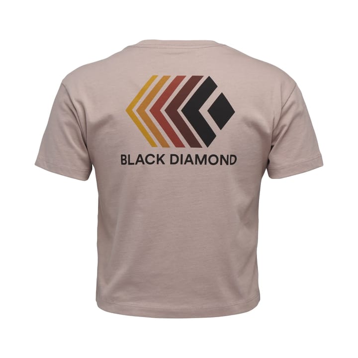 Black Diamond Women's Faded Crop SS Tee Pale Mauve Black Diamond
