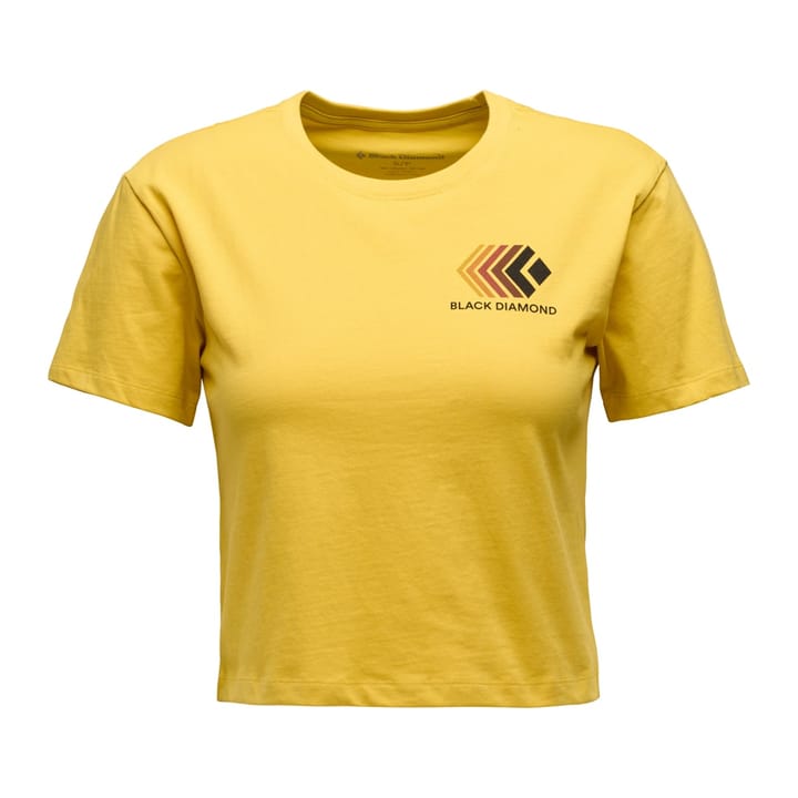 Black Diamond Women's Faded Crop SS Tee Soft Ochre Black Diamond