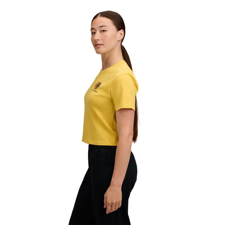 Black Diamond Women's Faded Crop SS Tee Soft Ochre Black Diamond