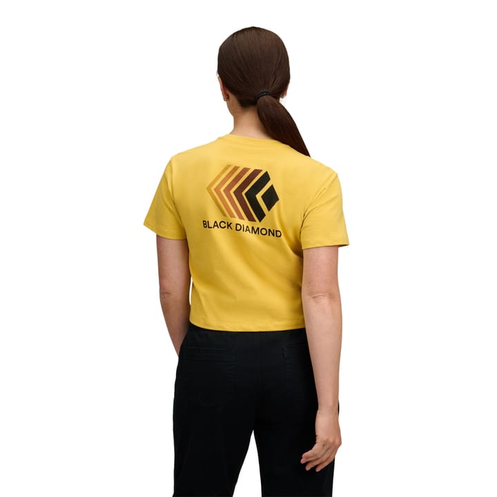 Black Diamond Women's Faded Crop SS Tee Soft Ochre Black Diamond