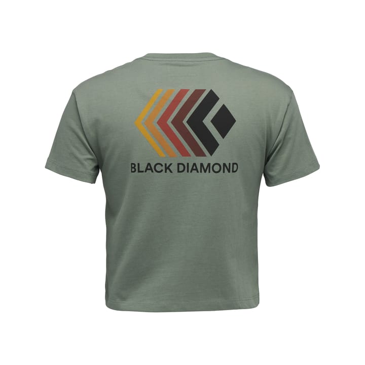 Black Diamond Women's Faded Crop SS Tee Laurel Green Black Diamond