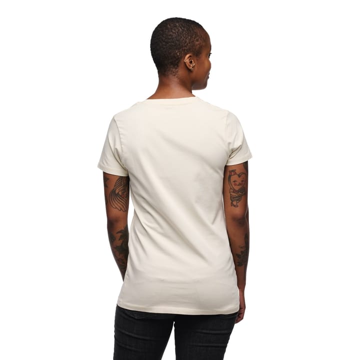 Black Diamond Women's Heritage Wordmark SS Tee Off White Black Diamond