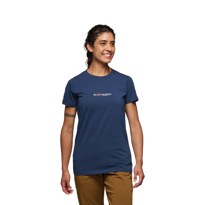 Black Diamond Women's Heritage Wordmark SS Tee Indigo Black Diamond