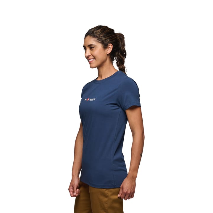 Black Diamond Women's Heritage Wordmark SS Tee Indigo Black Diamond