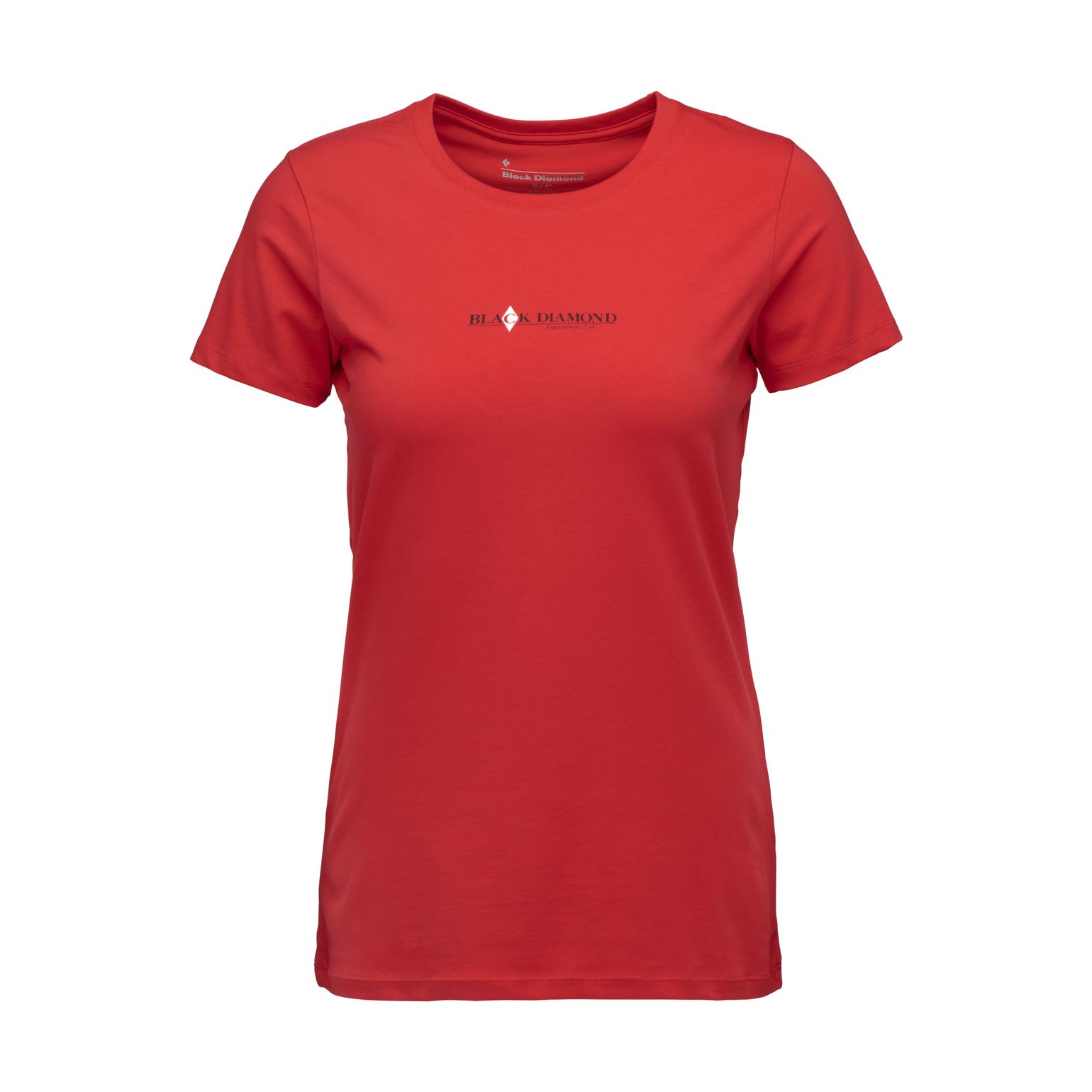 Black Diamond Women's Heritage Wordmark SS Tee Coral Red