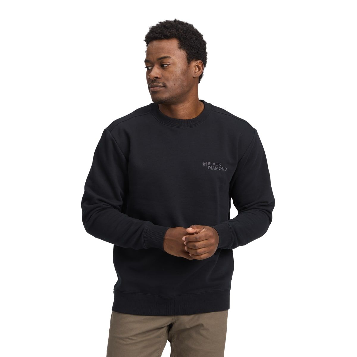 Black Diamond Men's Mini Stacked Crewneck Black