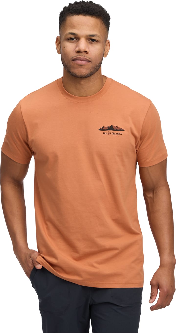 Black Diamond Men's Mountainscape Short Sleeve Tee Moab Brown Black Diamond