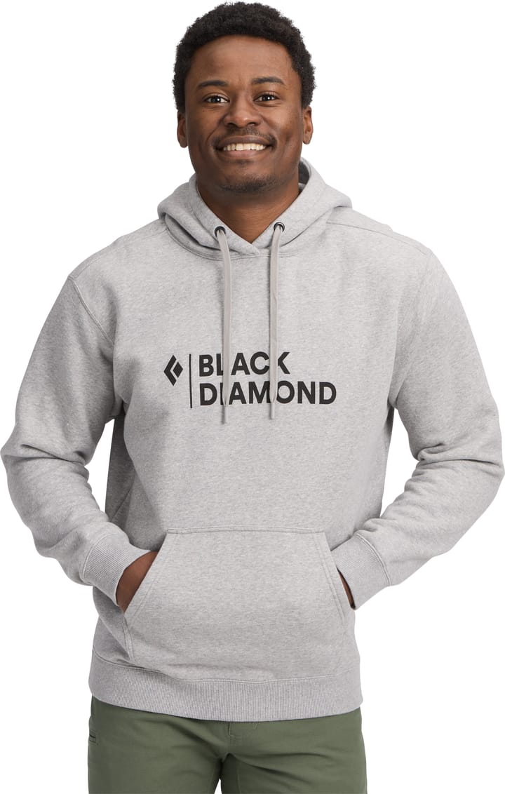 Black Diamond Men's Mini Stacked Pullover Hoody Nickel Heather Black Diamond