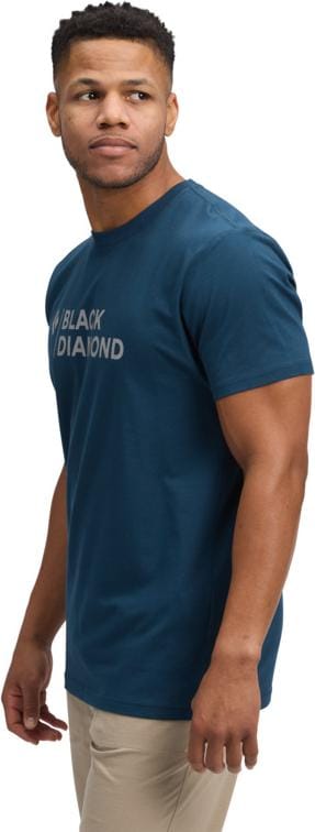 Black Diamond Men's Mini Stacked Short Sleeve Tee Indigo Black Diamond