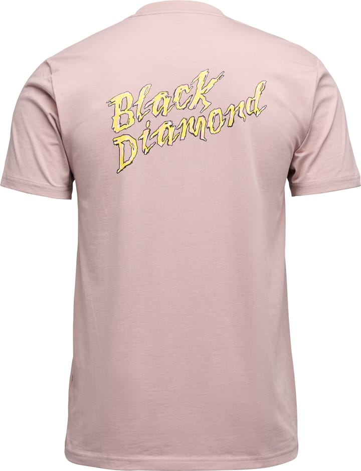 Black Diamond Men's Shredded Short Sleeve Tee Pale Mauve Black Diamond