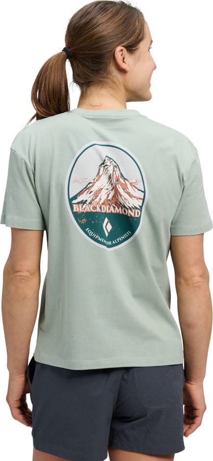 Black Diamond Women's Heritage Badge Short Sleeve Tee Agave Black Diamond