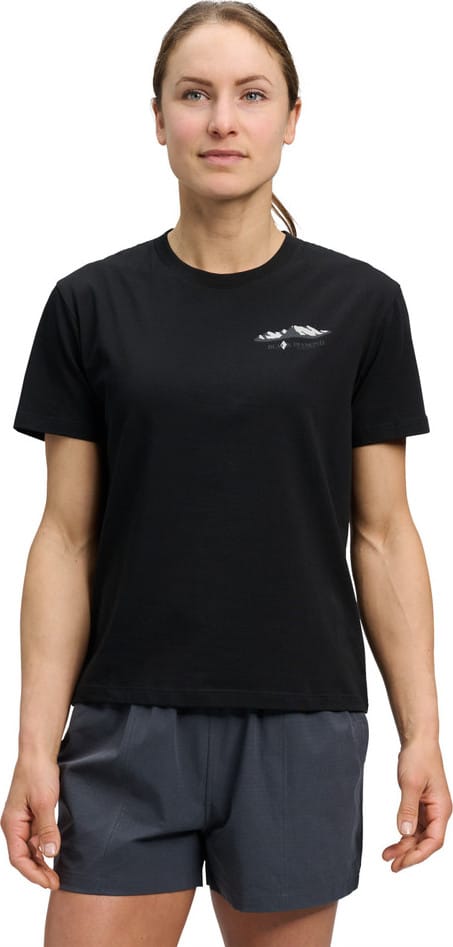Black Diamond Women's Mountainscape Short Sleeve Tee Black Black Diamond