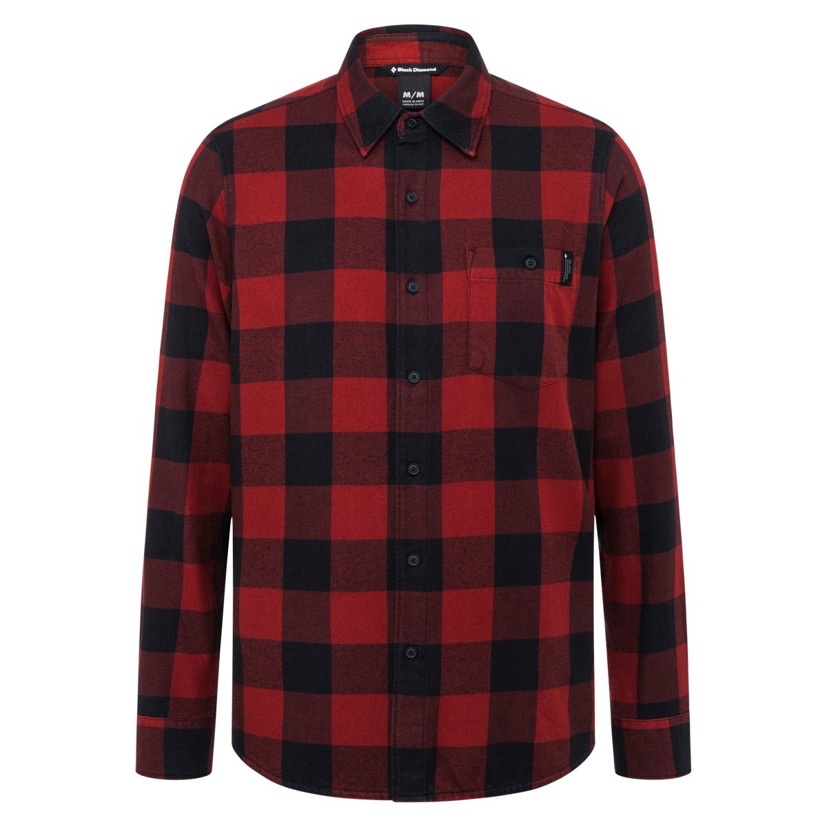Black Diamond M Zodiac Flannel Dark Crimson-Smoke Plaid