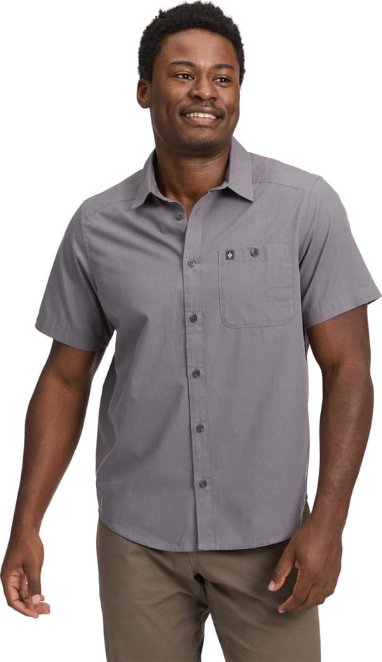 Black Diamond Men's Wingate Short Sleeve Shirt Steel Grey Black Diamond