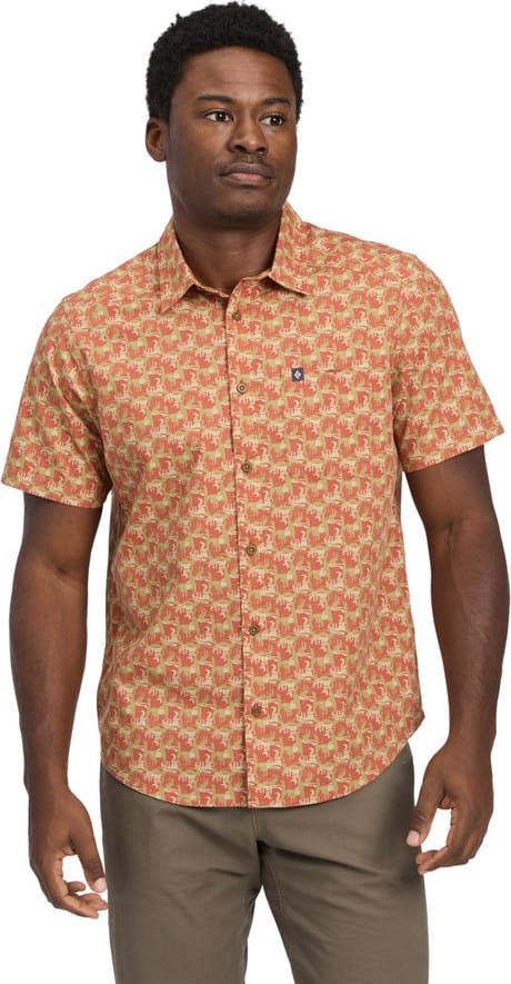 Black Diamond Men's Wingate Short Sleeve Shirt Burnt Sienna Desert Tower Black Diamond