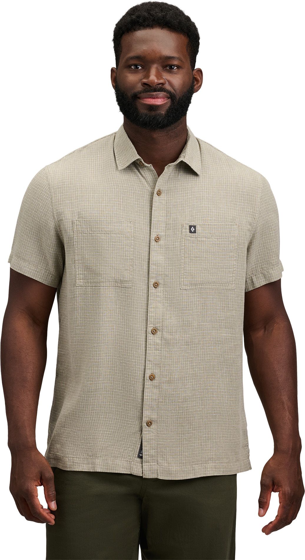 Black Diamond Men's Scenic Route Ss Shirt Pine Smoke-chalk