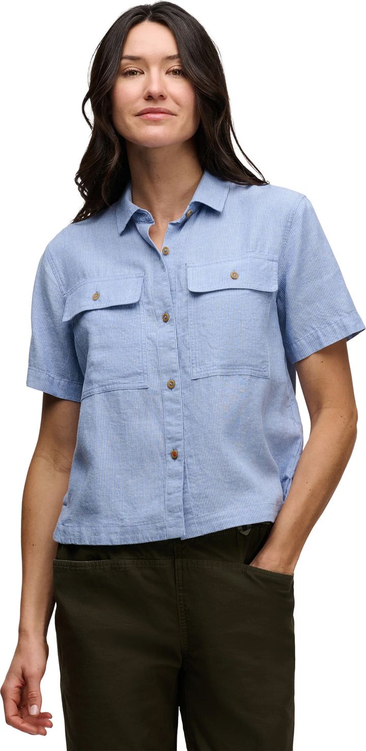 Black Diamond Women's Scenic Route Ss Shirt Creek Blue-glacier Black Diamond