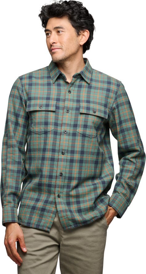 Black Diamond Men's Project Twill Long Sleeve Shirt Laurel Green-Charcoal Black Diamond