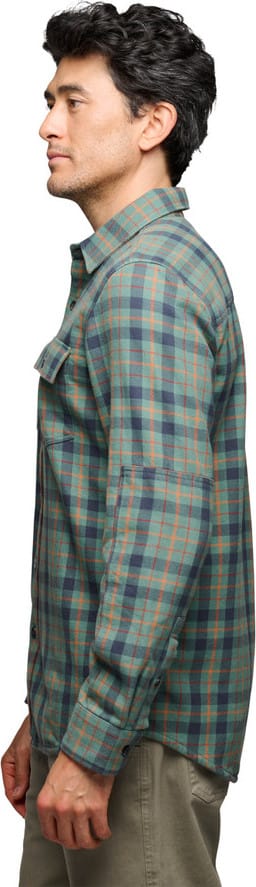 Black Diamond Men's Project Twill Long Sleeve Shirt Laurel Green-Charcoal Black Diamond