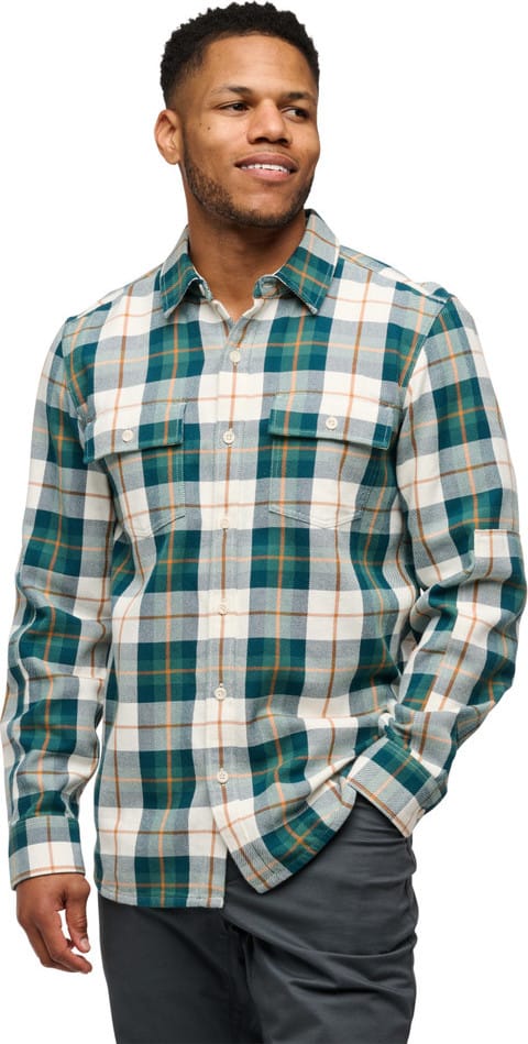 Black Diamond Men's Project Twill Long Sleeve Shirt Raging Sea-Henna Black Diamond
