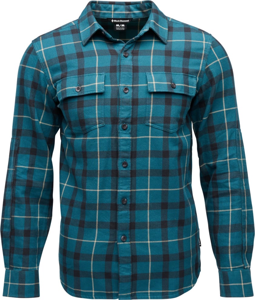 Black Diamond Men's Project Twill Long Sleeve Shirt Creek Blue-charcoal