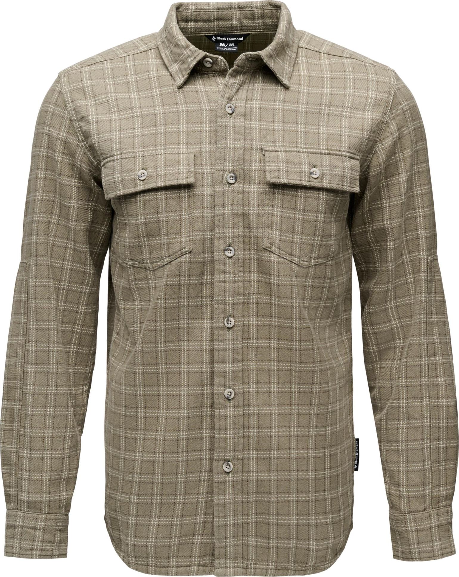 Black Diamond Men's Project Twill Long Sleeve Shirt Pine Smoke-chalk