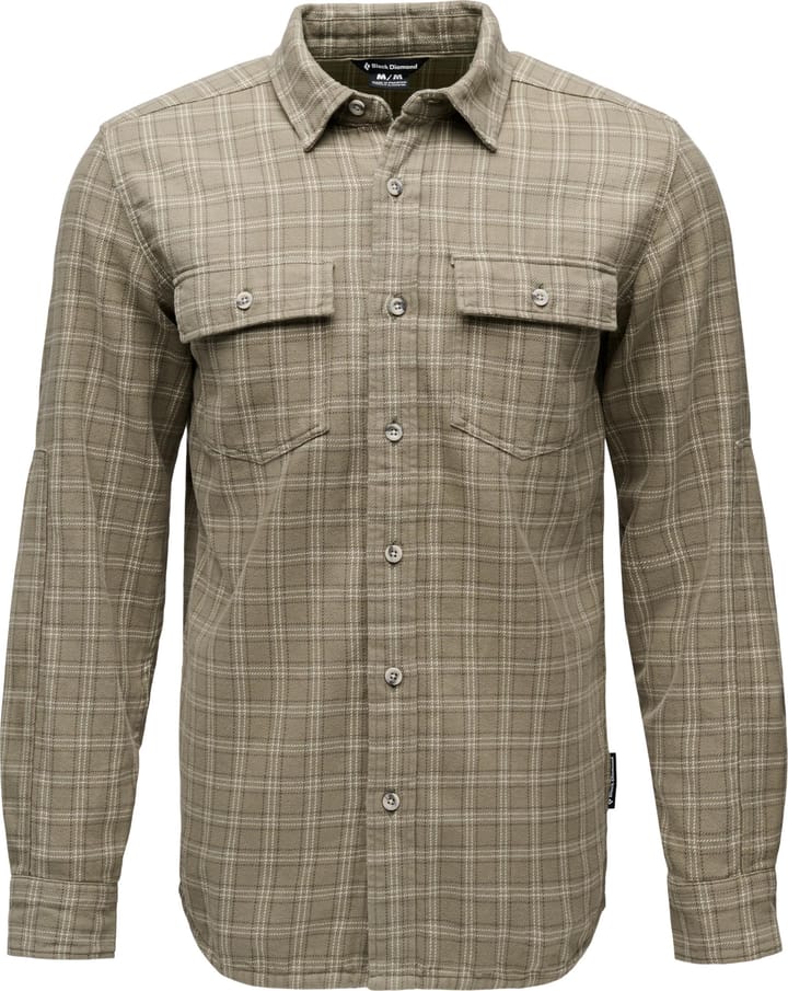 Black Diamond Men's Project Twill Long Sleeve Shirt Pine Smoke-chalk Black Diamond