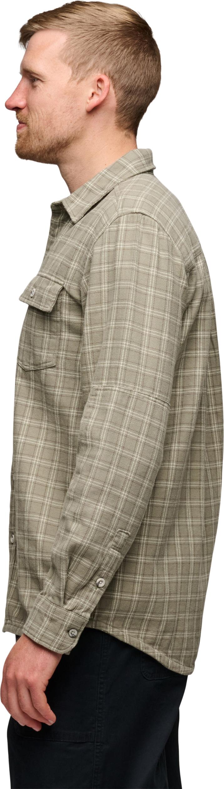 Black Diamond Men's Project Twill Long Sleeve Shirt Pine Smoke-chalk Black Diamond