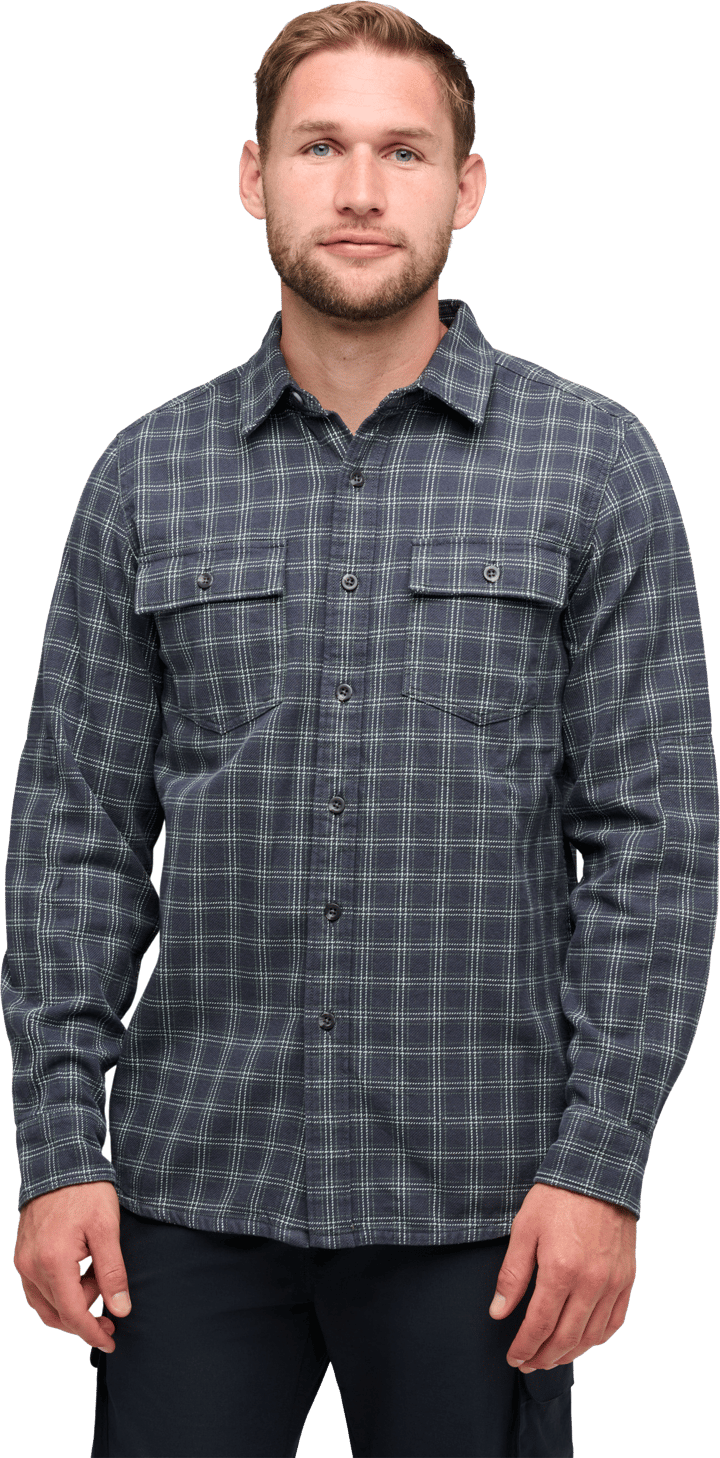 Black Diamond Men's Project Twill Long Sleeve Shirt Charcoal-citron Black Diamond