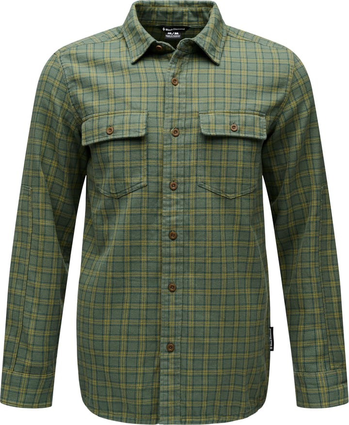 Black Diamond Men's Project Twill Long Sleeve Shirt Laurel Green-sulphur Green Black Diamond