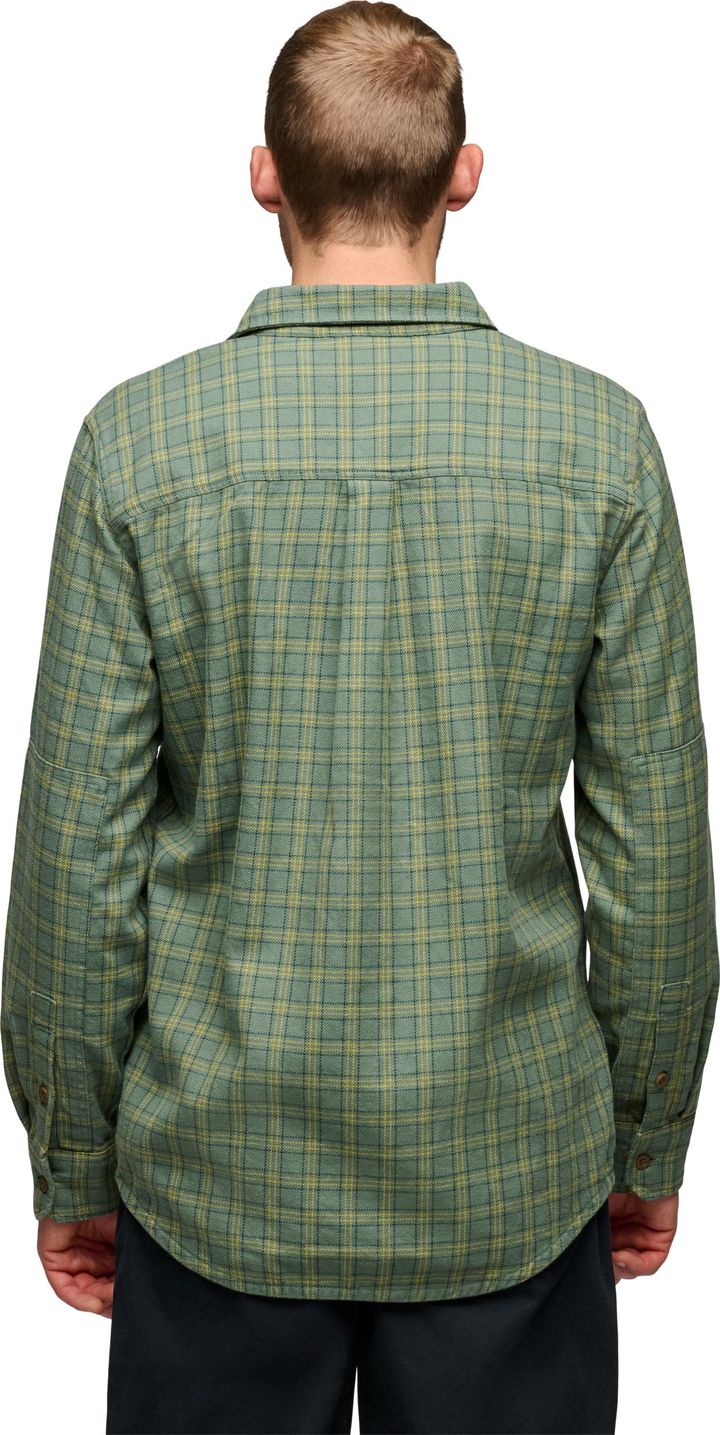 Black Diamond Men's Project Twill Long Sleeve Shirt Laurel Green-sulphur Green Black Diamond