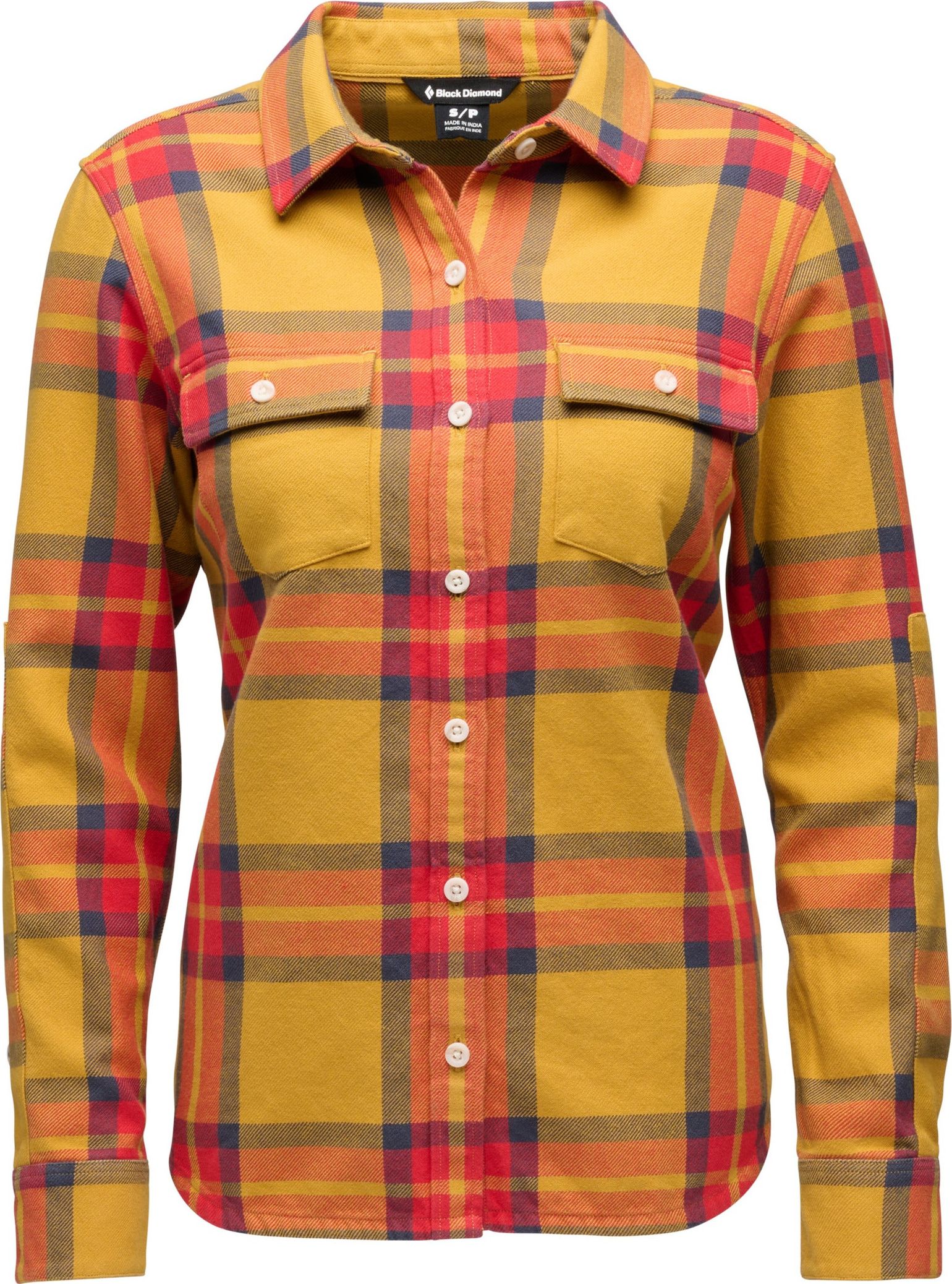 Black Diamond Women's Project Twill Long Sleeve Shirt Amber-Coral Red