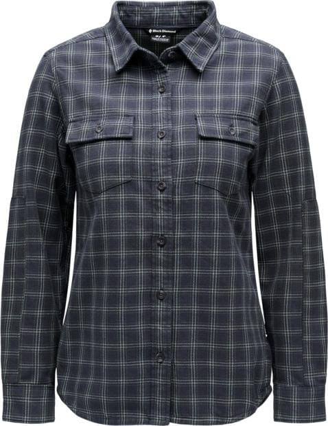 Black Diamond Women's Project Twill Long Sleeve Shirt Charcoal-citron Black Diamond