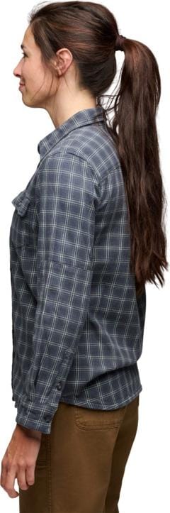 Black Diamond Women's Project Twill Long Sleeve Shirt Charcoal-citron Black Diamond