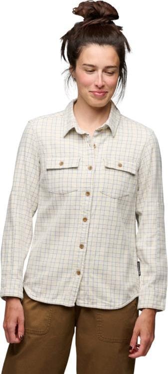 Black Diamond Women's Project Twill Long Sleeve Shirt Chalk-fog Blue Black Diamond