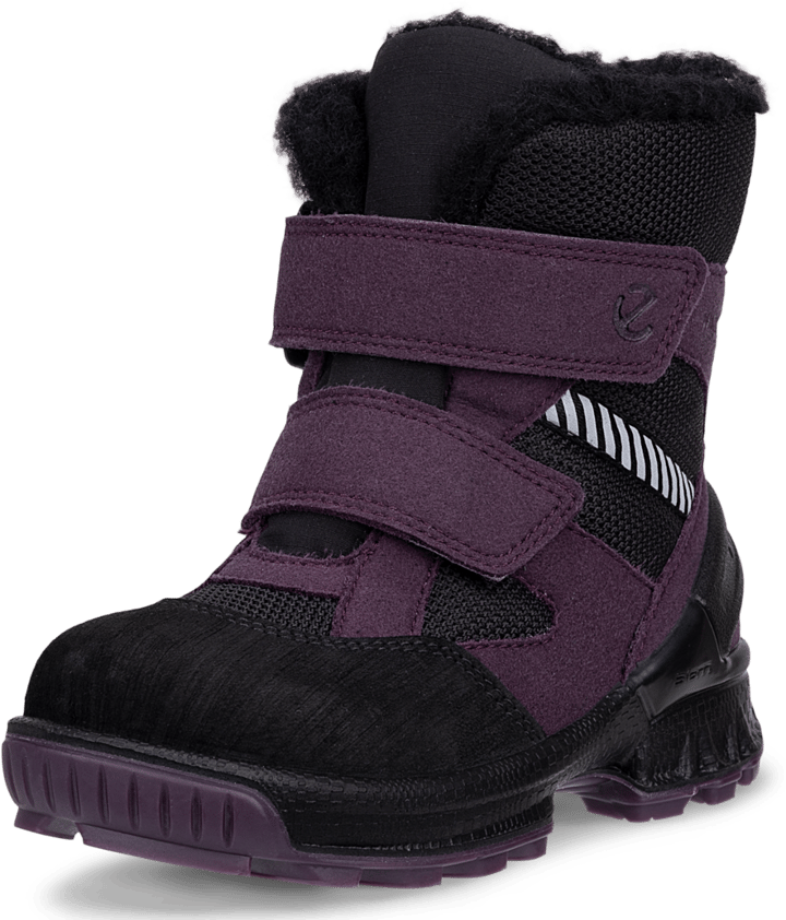 Ecco Kids' Biom Hike I High Boot Black/mauve/black Ecco