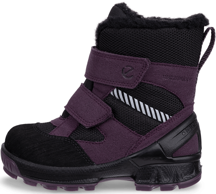 Ecco Kids' Biom Hike I High Boot Black/mauve/black Ecco