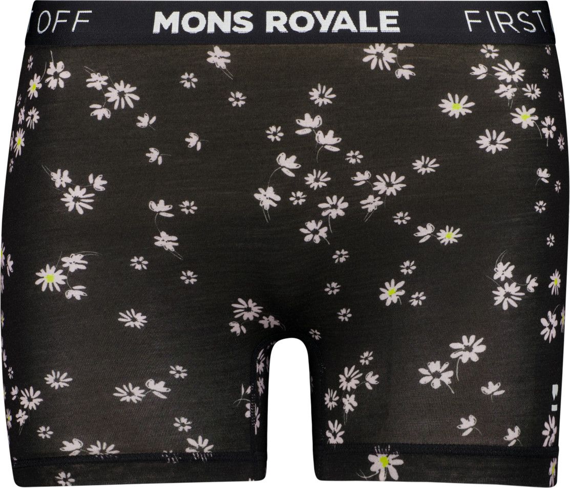 Mons Royale Women's Hannah Hot Pant Black Daisy