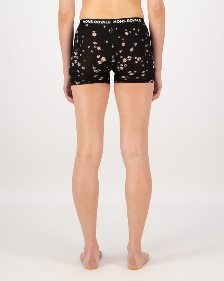 Mons Royale Women's Hannah Hot Pant Black Daisy Mons Royale