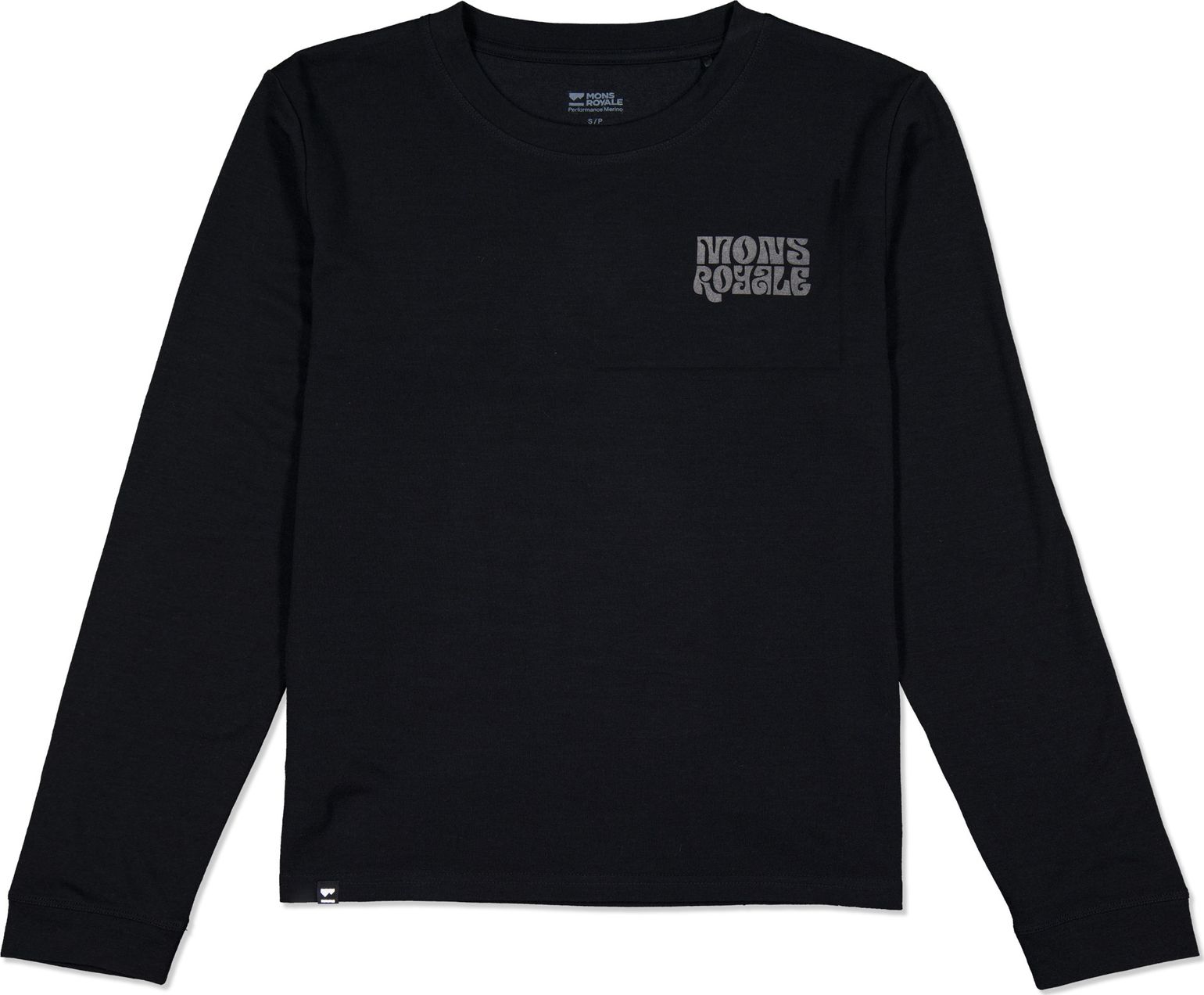 Mons Royale Women's Icon Merino Long Sleeve Black