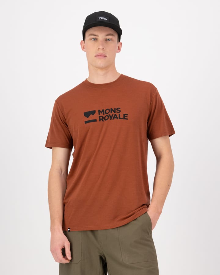 Mons Royale Men's Icon Merino Classic T-Shirt Sienna Mons Royale