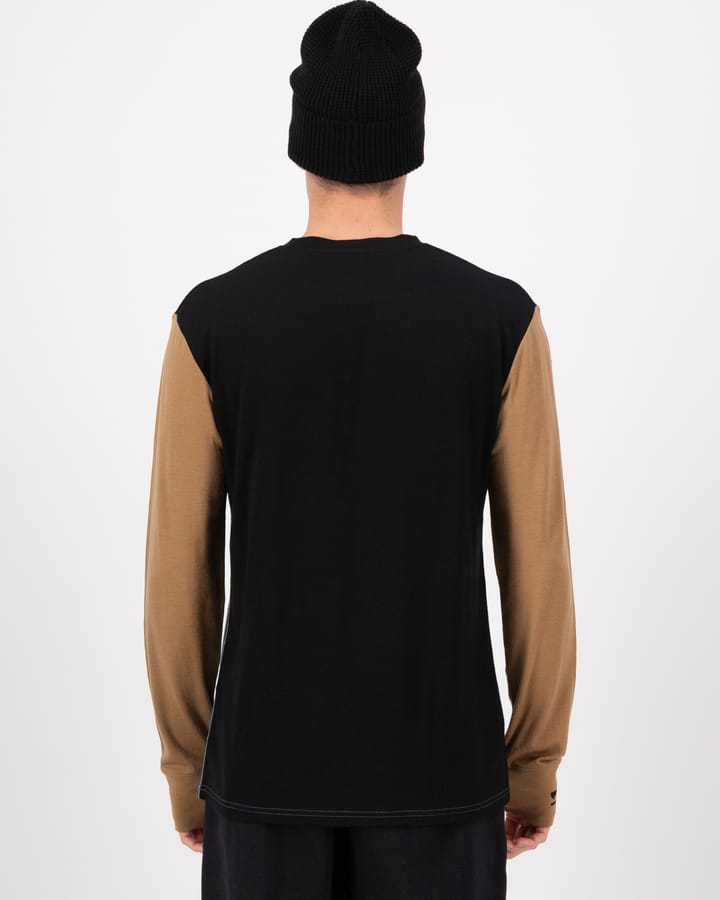 Mons Royale Men's Yotei Merino Long Sleeve Goblin Blue/Toffee/Black Mons Royale
