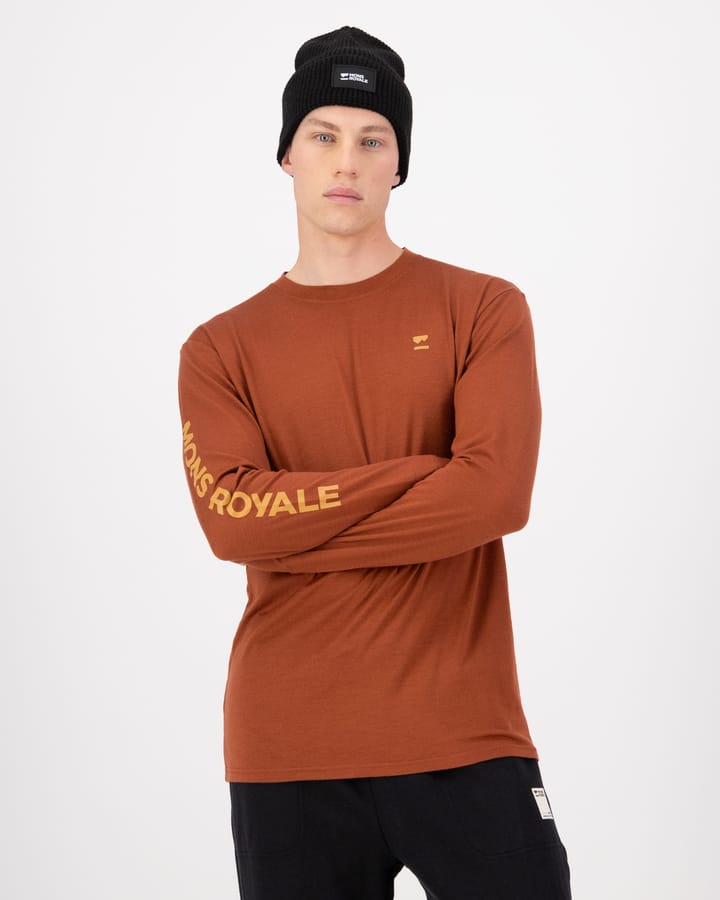 Mons Royale Men's Yotei Merino Classic Long Sleeve Sienna Mons Royale
