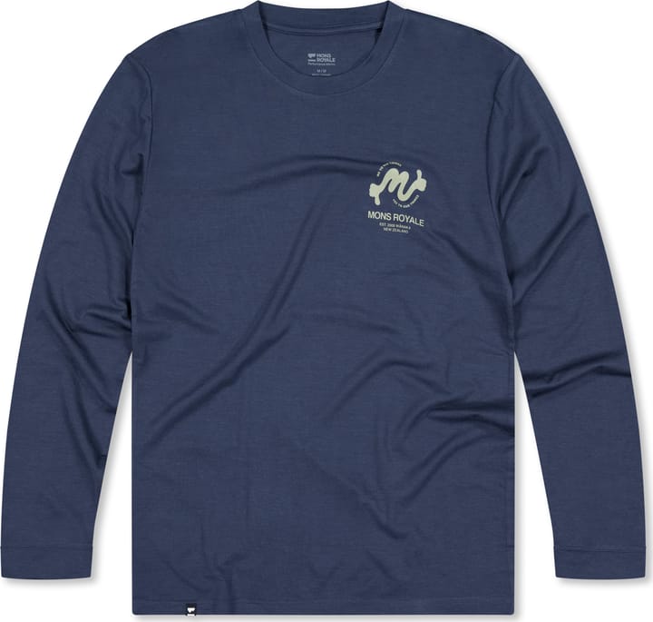 Mons Royale Men's Icon Merino Air-Con Long Sleeve Midnight Mons Royale Mons Royale Men's Icon Merino Air-Con Long Sleeve Midnight Mons Royale
