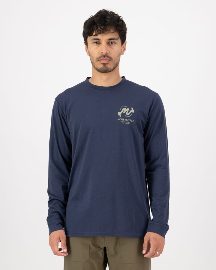 Mons Royale Men's Icon Merino Air-Con Long Sleeve Midnight Mons Royale
