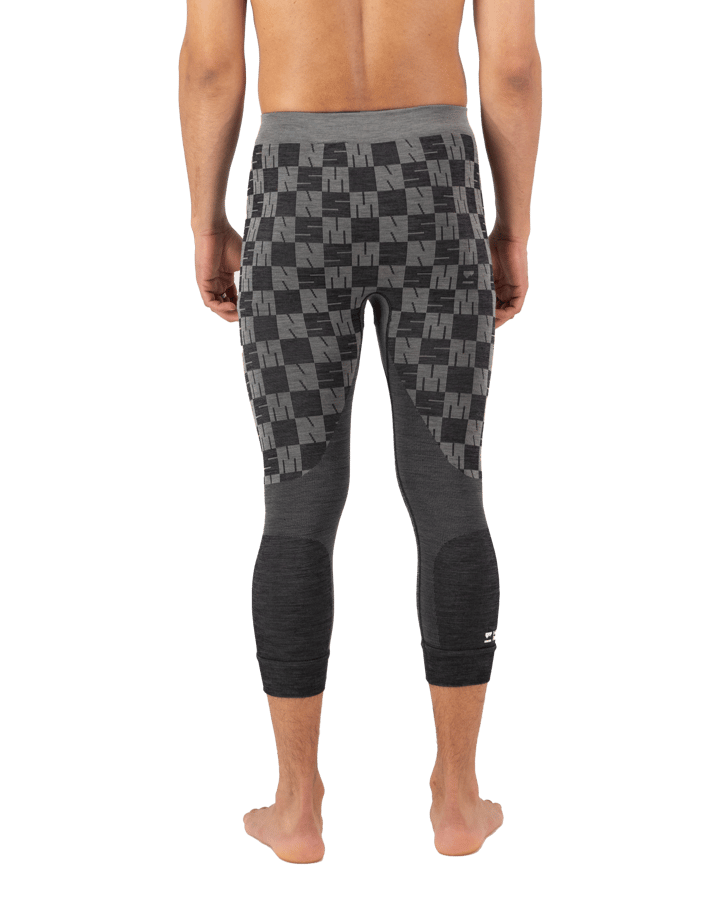 Mons Royale Men's Ascender Merino Seamless 3/4 Legging Dried Sage/Black Mons Royale