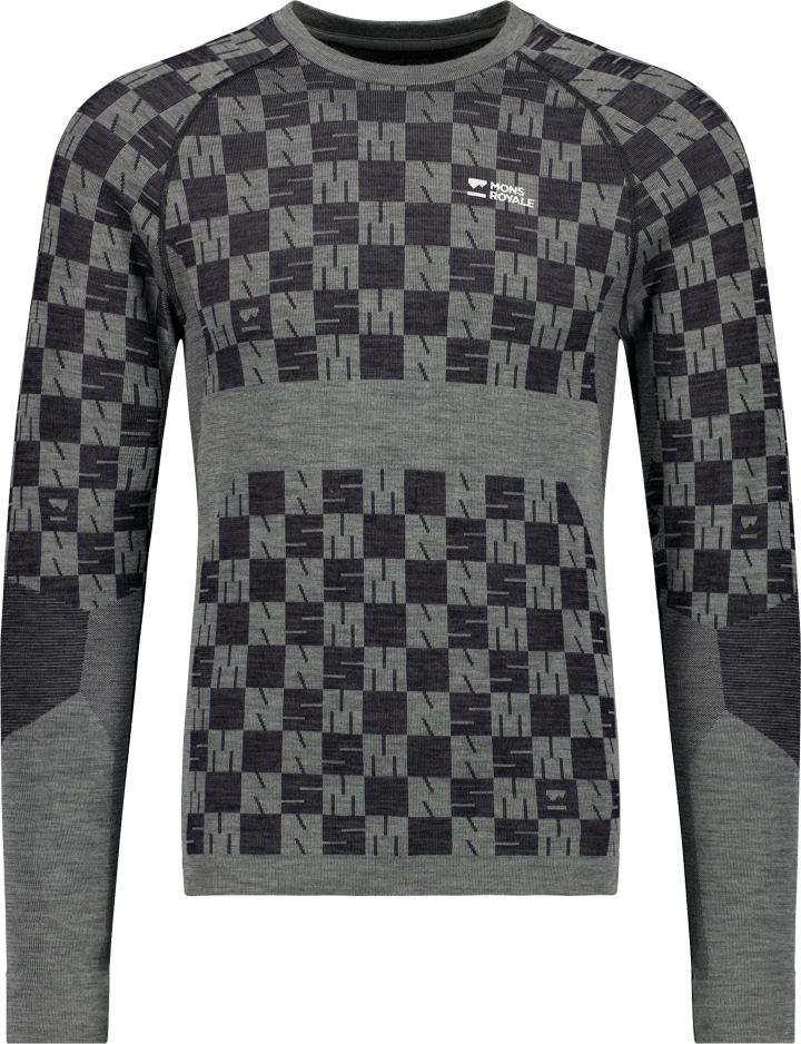 Mons Royale Men´s Ascender Long Sleeve  Dried Sage/black Mons Royale