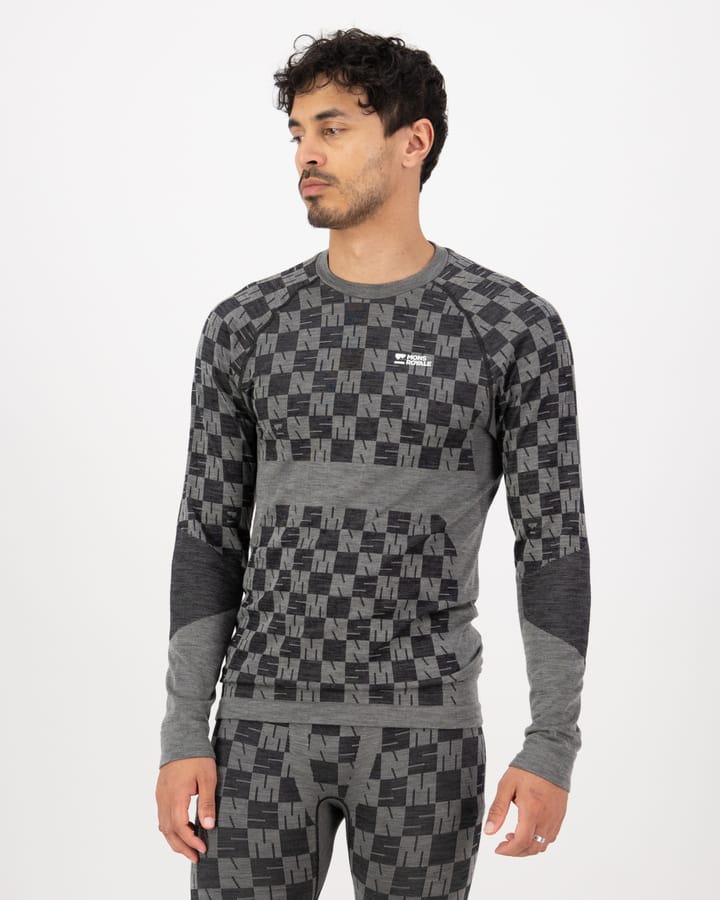 Mons Royale Men´s Ascender Long Sleeve  Dried Sage/black Mons Royale