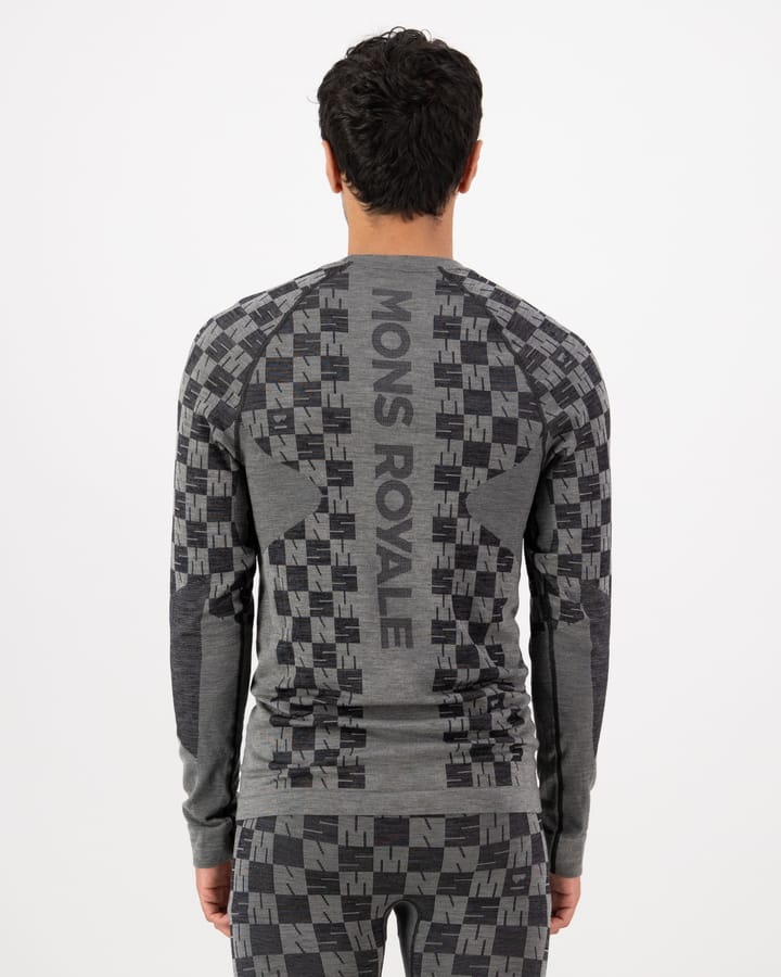 Mons Royale Men´s Ascender Long Sleeve  Dried Sage/black Mons Royale